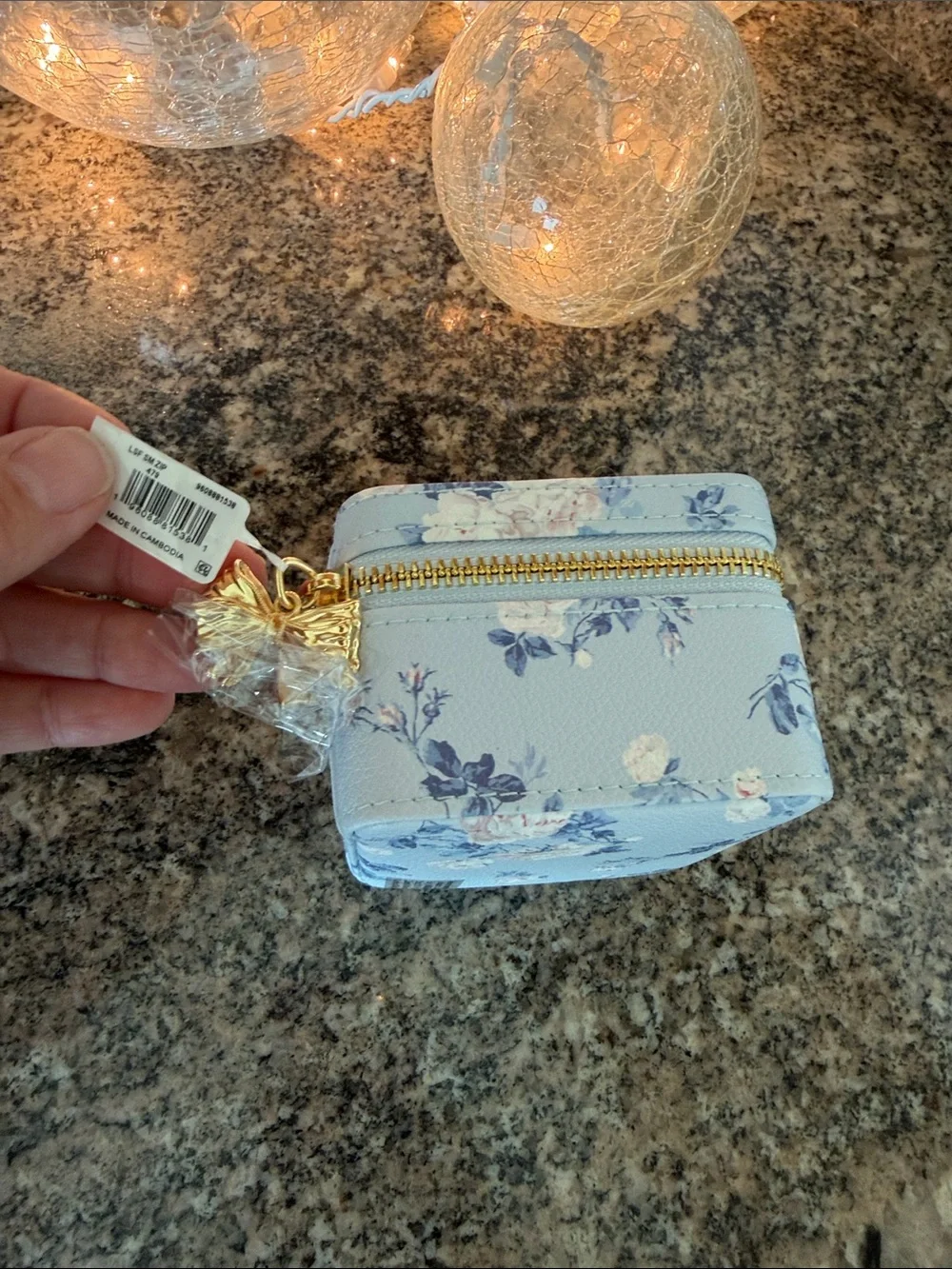 Kendra Scott x LoveShackFancy Small Zip Jewelry Case